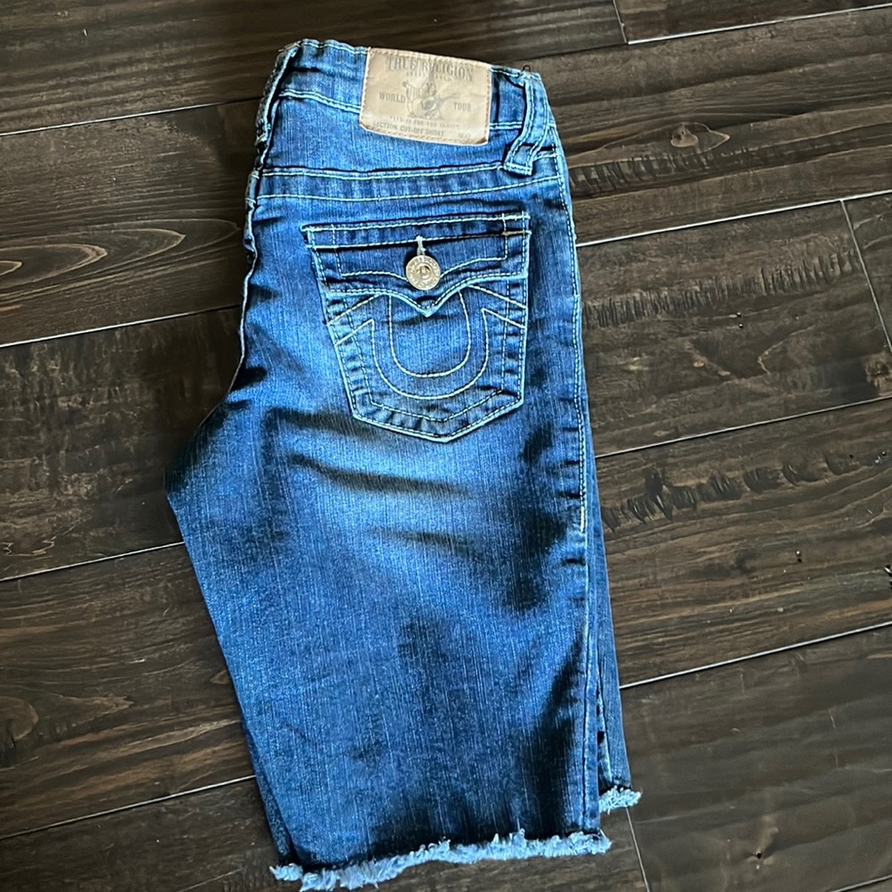 True Religion Kids cut off shorts size 10